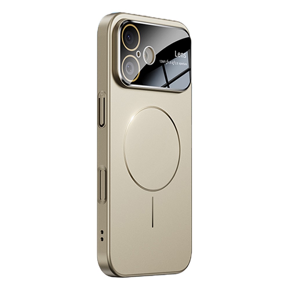 For iPhone 17 Case Rubberized Skin Touch Magnetic PC Phone Cover Compatible with MagSafe - Titanium