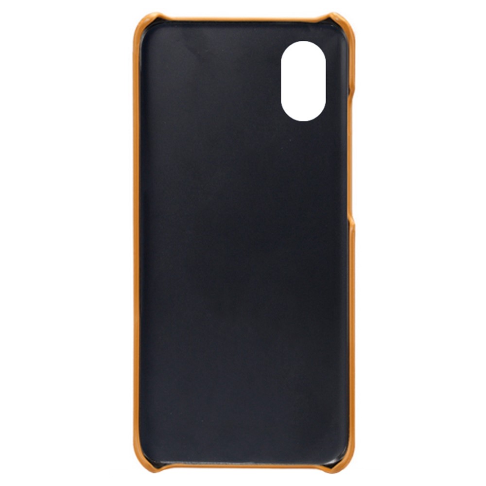 For Samsung Galaxy A23e Mobile Phone Cover Scratch-resistant Textured PU Leather Coated PC Phone Case - Orange-4