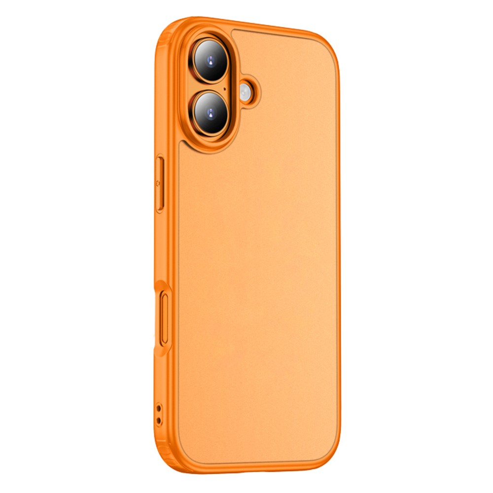 For iPhone 17 Case Airbag Anti Drop TPU PC Phone Back Cover - Orange
