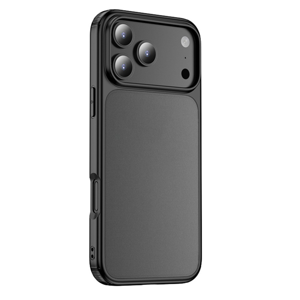 For iPhone 17 Pro Max Case Airbag Anti Drop TPU PC Phone Back Cover - Matte Black