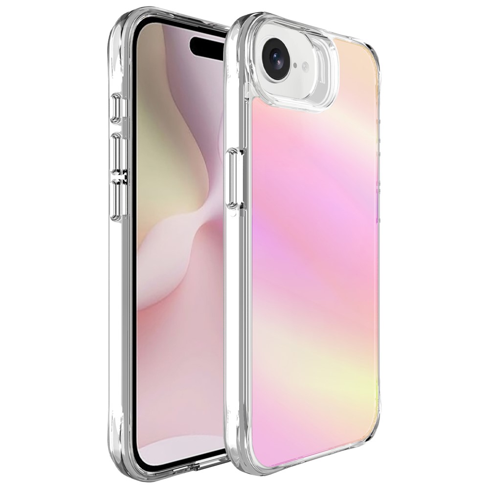 Bulk Purchasing For iPhone 16e Case Electroplated TPU + PC Protective Cover - Pink