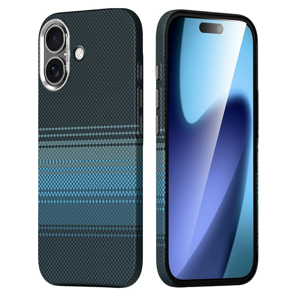 SULADA For iPhone 17 Magnetic Case Shockproof Hard PC Phone Back Cover - Blue