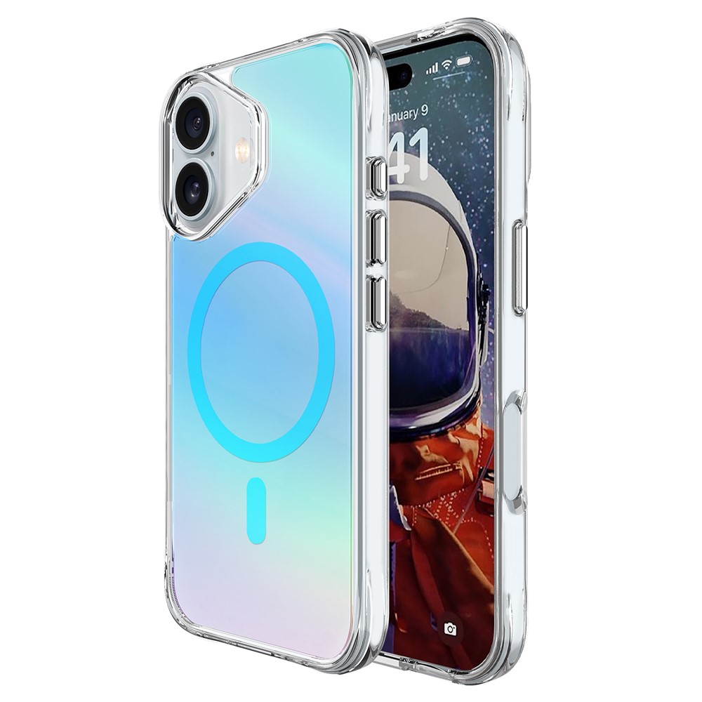 Bulk Purchasing For iPhone 17 Case Compatible with MagSafe Electroplated TPU + PC Phone Cover - Blue