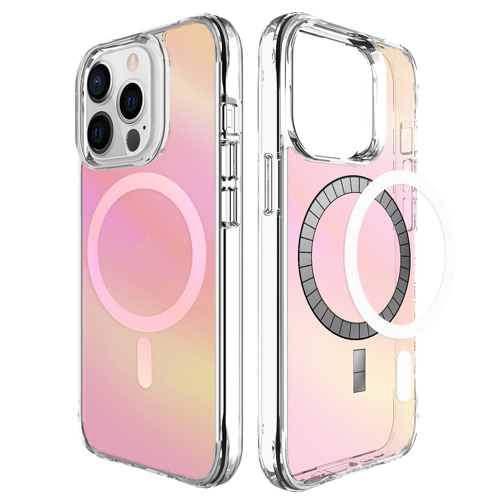 Bulk Purchasing For iPhone 13 Pro Max Case Compatible with MagSafe Electroplated TPU + PC Phone Cover - Pink