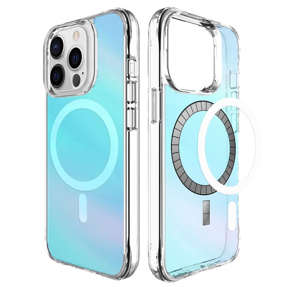 Bulk Purchasing For iPhone 13 Pro Case Compatible with MagSafe Electroplated TPU + PC Phone Cover - Blue