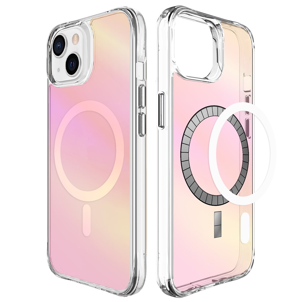 Bulk Purchasing For iPhone 13 Case Compatible with MagSafe Electroplated TPU + PC Phone Cover - Pink