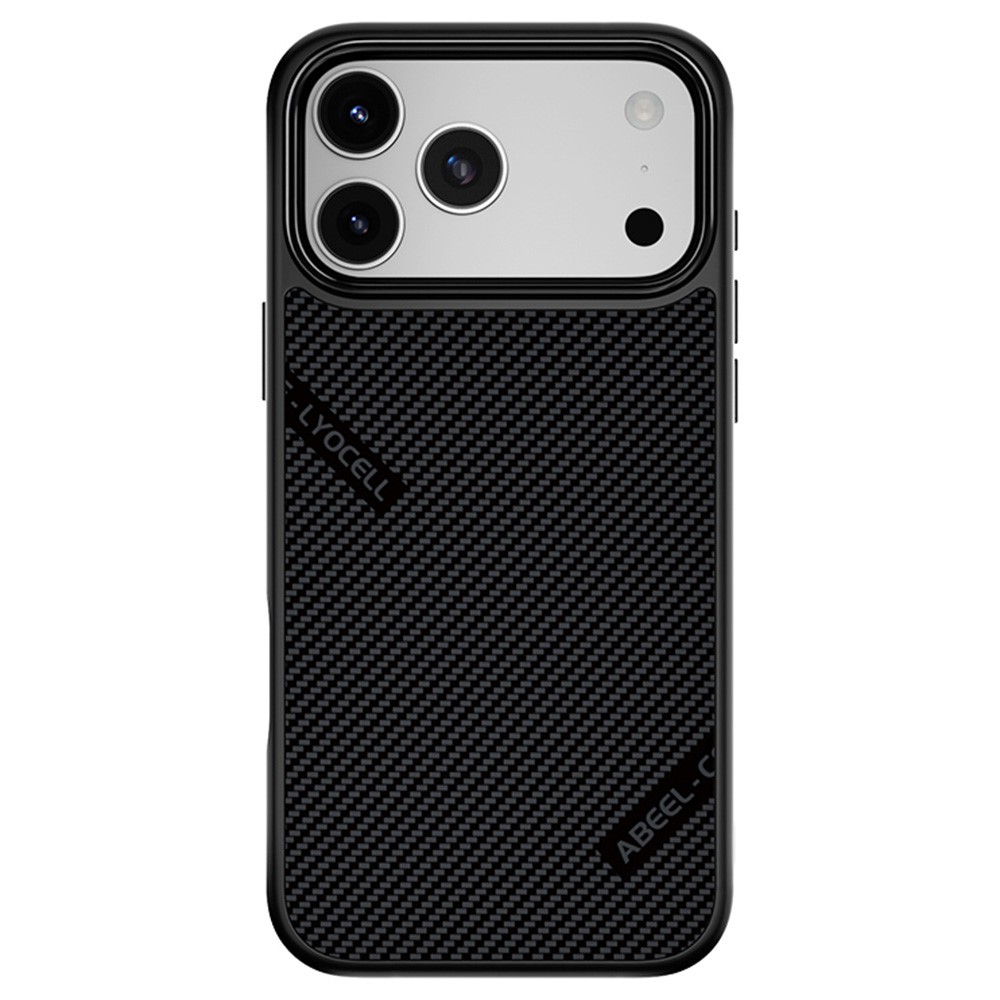 ABEEL CF-Lyocell Series For iPhone 17 Pro Max Case Compatible with MagSafe Microfiber + PC + E-TPU Phone Cover - No.1
