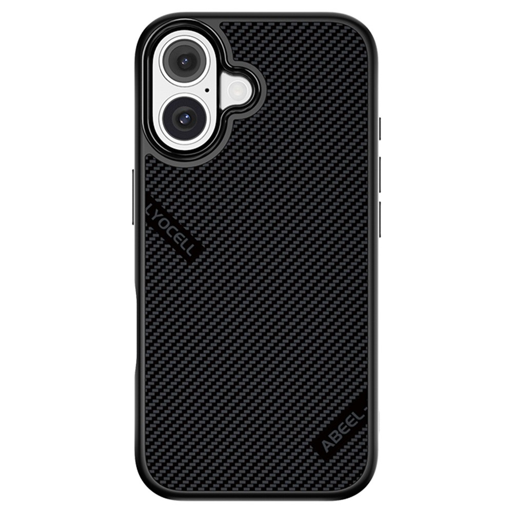 ABEEL CF-Lyocell Series For iPhone 16 Case Compatible with MagSafe Microfiber + PC + E-TPU Phone Cover - No.1
