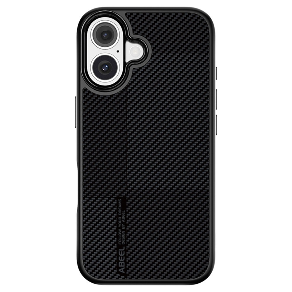 ABEEL CF-Lyocell Series For iPhone 16 Case Compatible with MagSafe Microfiber + PC + E-TPU Phone Cover - No.2