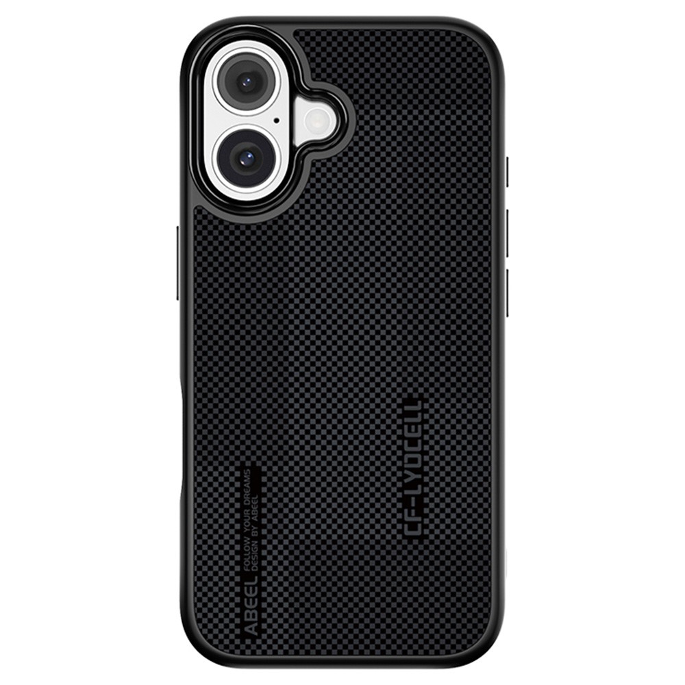 ABEEL CF-Lyocell Series For iPhone 16 Case Compatible with MagSafe Microfiber + PC + E-TPU Phone Cover - No.3