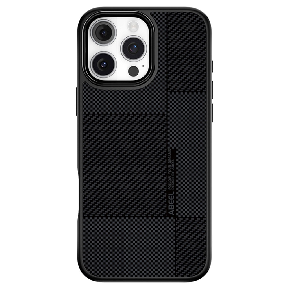 ABEEL CF-Lyocell Series For iPhone 16 Pro Max Case Compatible with MagSafe Microfiber + PC + E-TPU Phone Cover - No.4