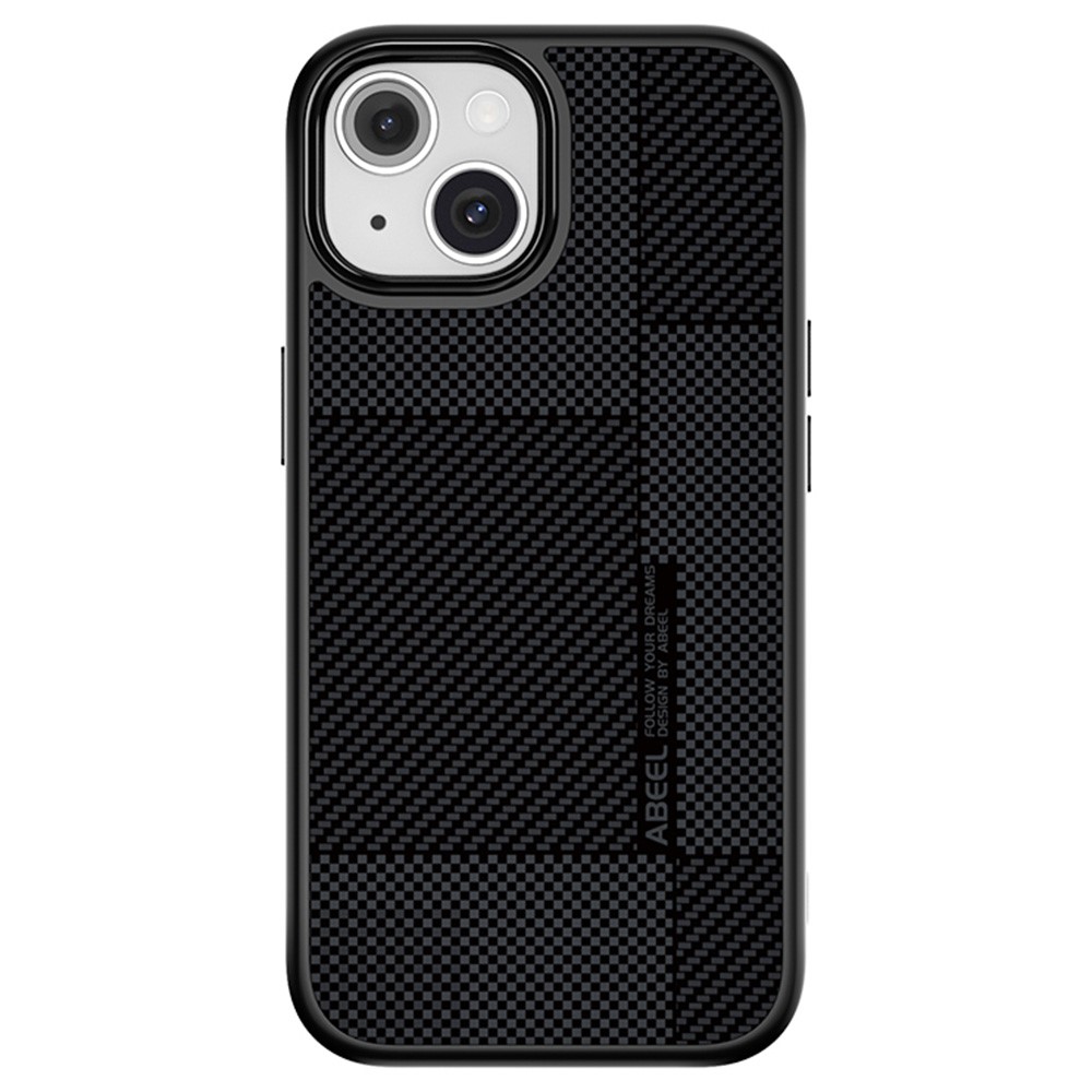 ABEEL CF-Lyocell Series For iPhone 15 Case Compatible with MagSafe Microfiber + PC + E-TPU Phone Cover - No.4