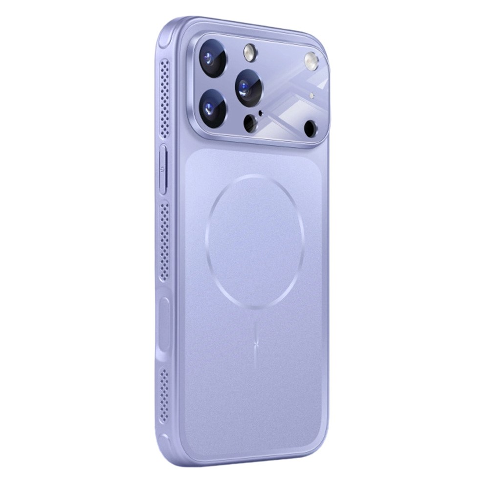 For iPhone 17 Pro Case Compatible with MagSafe Full Protection Matte Skin Feel PC + TPU Phone Cover - Lilac Purple