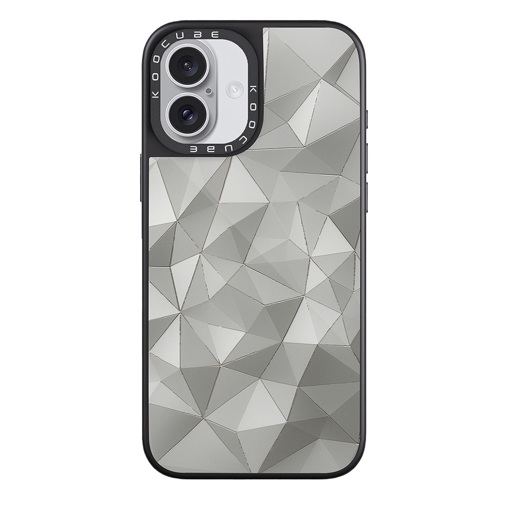 For iPhone 16 Case Compatible with MagSafe Pattern Printing TPU PC High Aluminium-silicon Glass Phone Cover - Style L