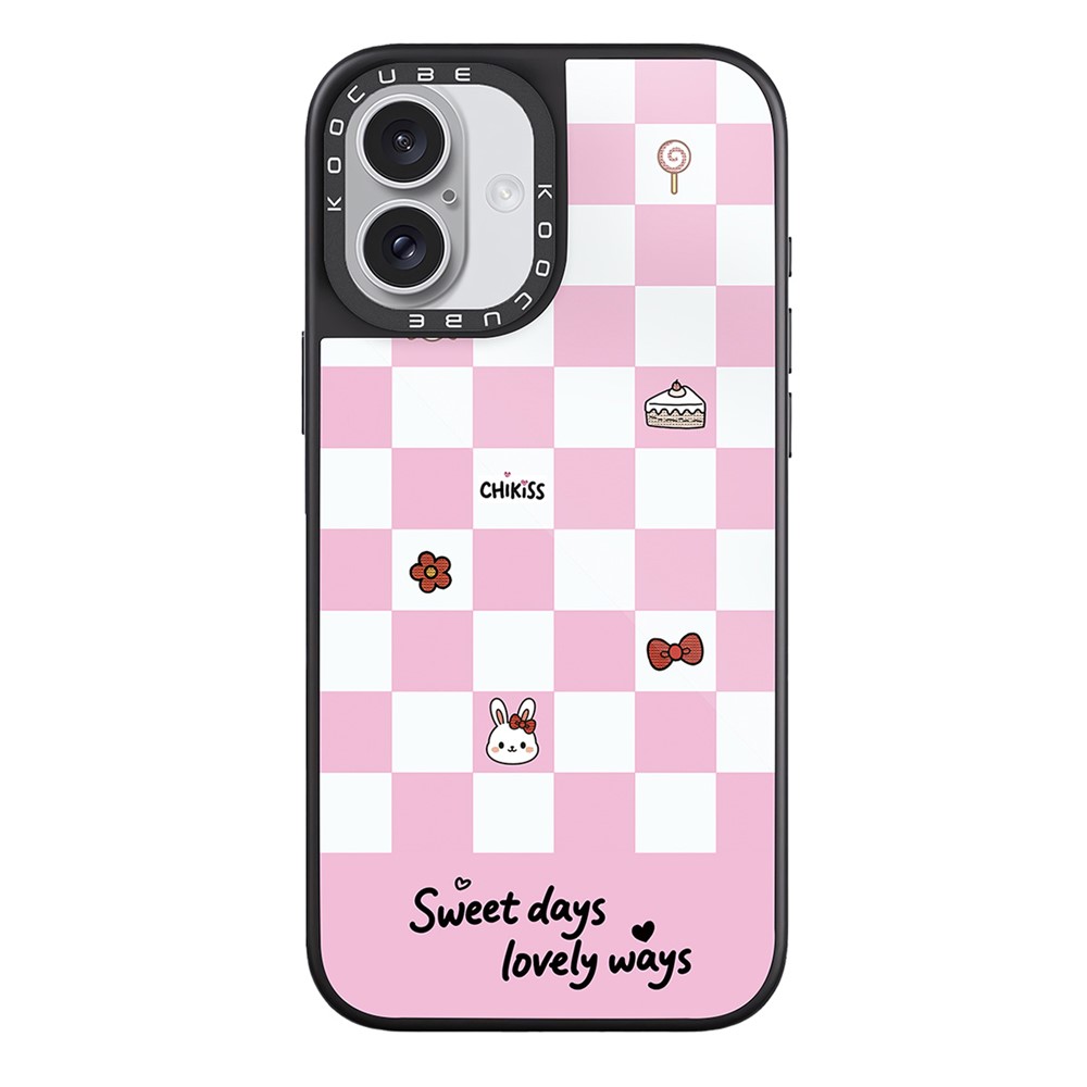 For iPhone 17 Case Compatible with MagSafe Pattern Printing TPU PC High Aluminium-silicon Glass Phone Cover - Style F