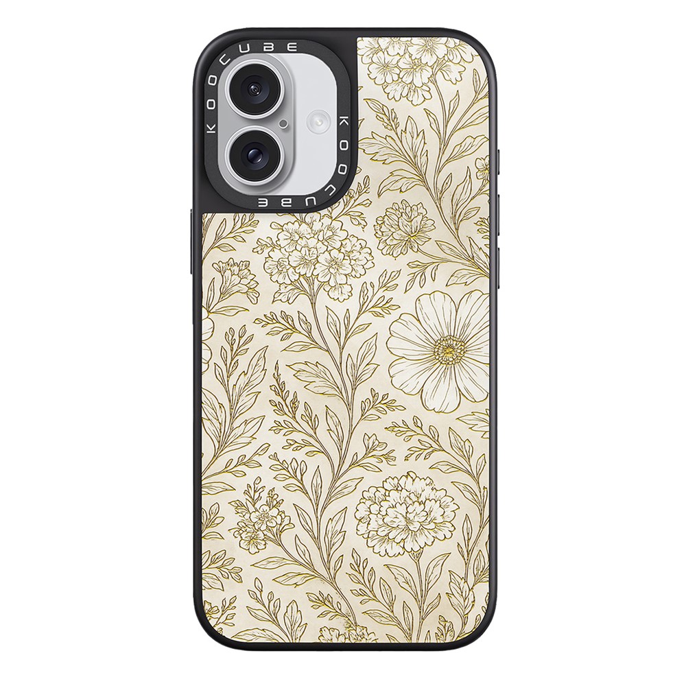 For iPhone 17 Case Compatible with MagSafe Pattern Printing TPU PC High Aluminium-silicon Glass Phone Cover - Style J