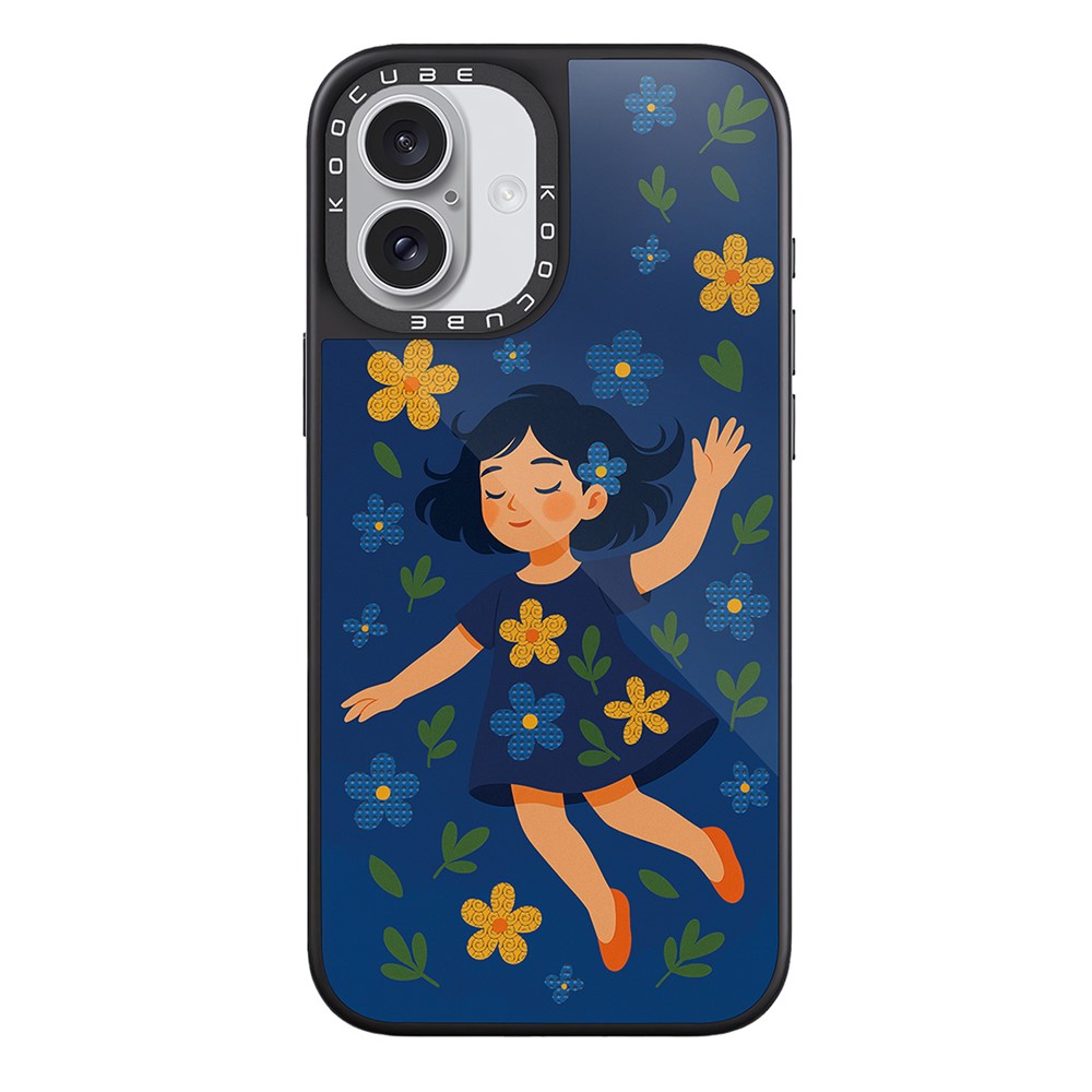 For iPhone 17 Case Compatible with MagSafe Pattern Printing TPU PC High Aluminium-silicon Glass Phone Cover - Style K