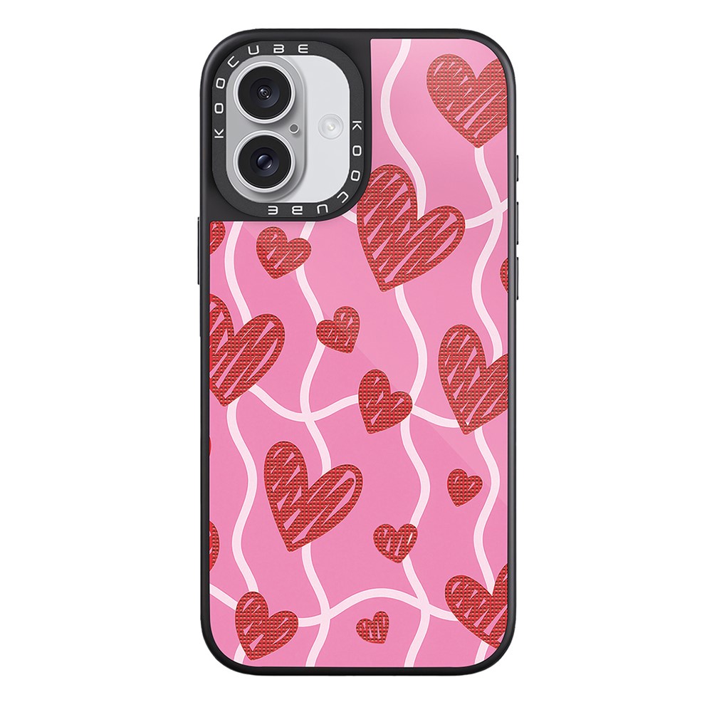 For iPhone 17 Case Compatible with MagSafe Pattern Printing TPU PC High Aluminium-silicon Glass Phone Cover - Style Q