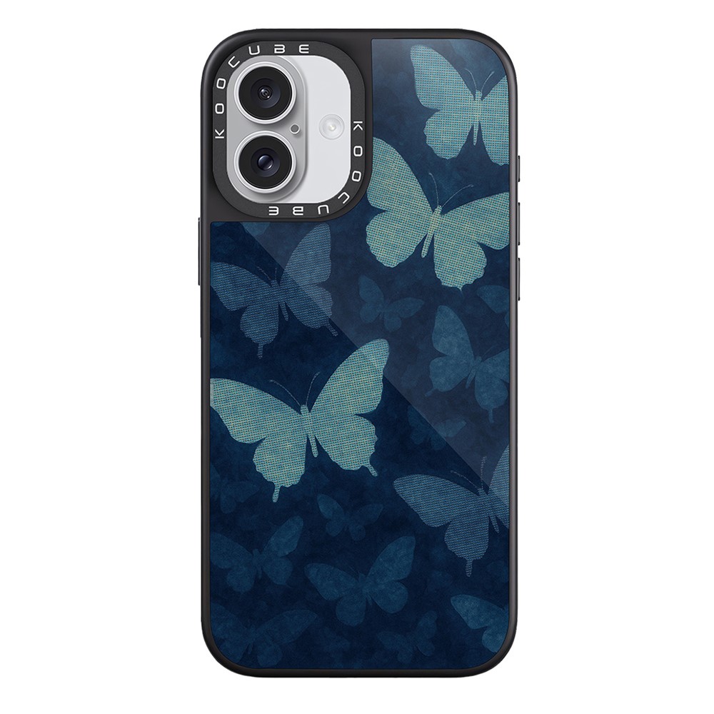 For iPhone 17 Case Compatible with MagSafe Pattern Printing TPU PC High Aluminium-silicon Glass Phone Cover - Style S