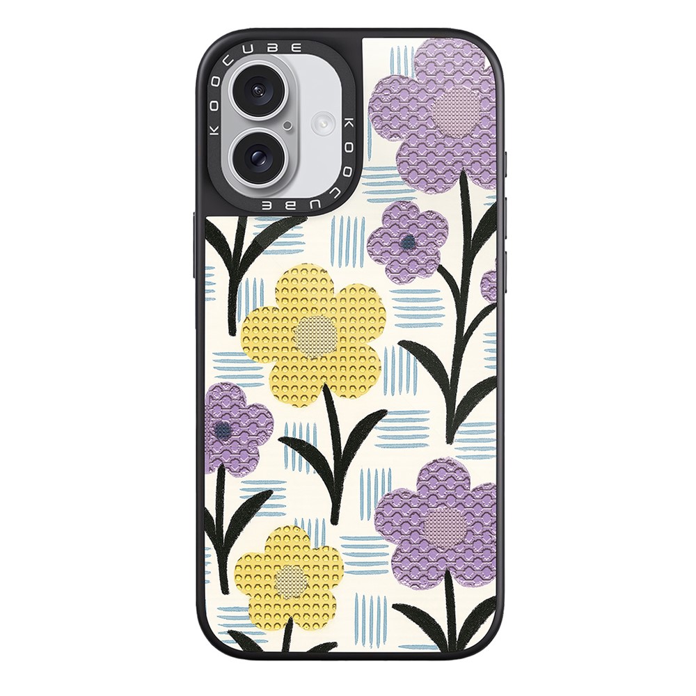 For iPhone 17 Case Compatible with MagSafe Pattern Printing TPU PC High Aluminium-silicon Glass Phone Cover - Style T