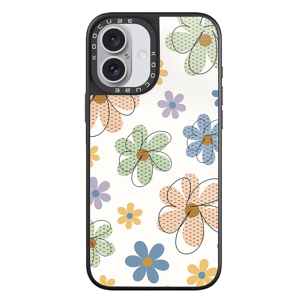 For iPhone 17 Case Compatible with MagSafe Pattern Printing TPU PC High Aluminium-silicon Glass Phone Cover - Style U