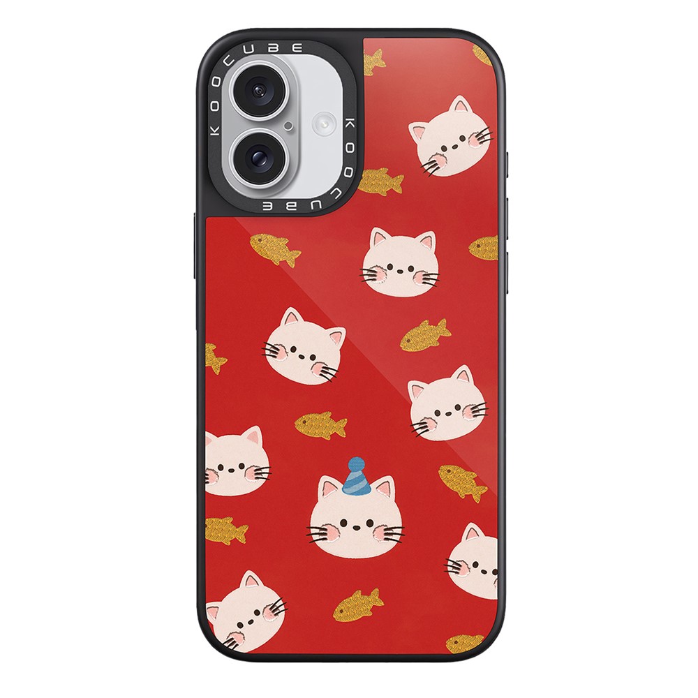 For iPhone 17 Case Compatible with MagSafe Pattern Printing TPU PC High Aluminium-silicon Glass Phone Cover - Style V