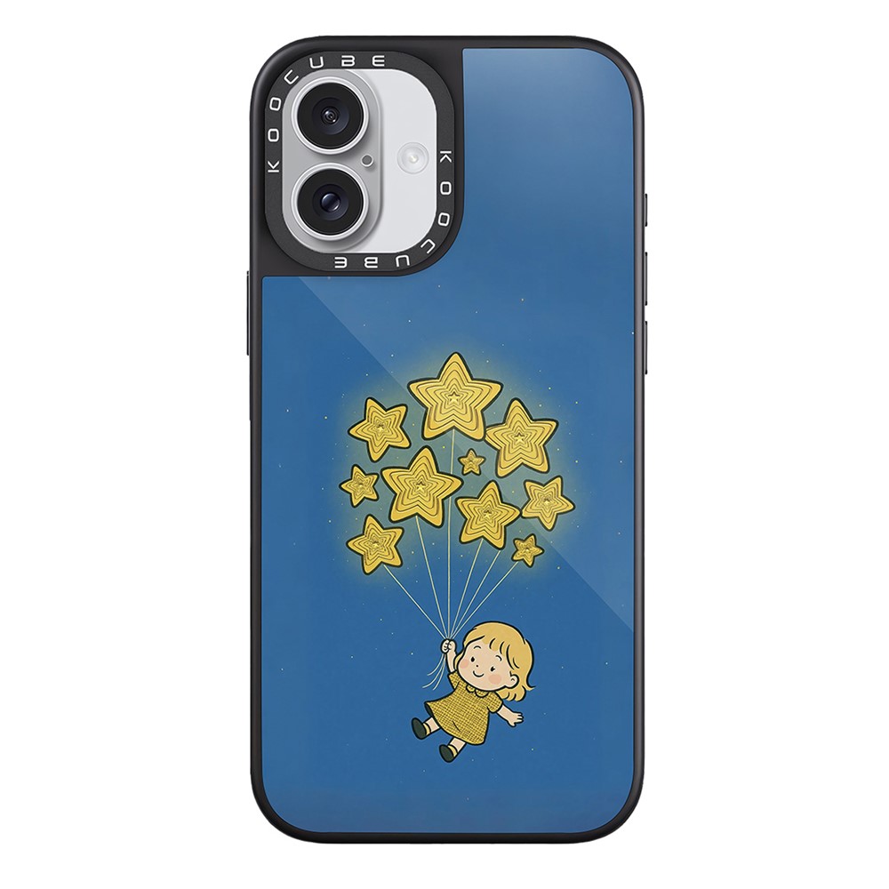 For iPhone 17 Case Compatible with MagSafe Pattern Printing TPU PC High Aluminium-silicon Glass Phone Cover - Style W