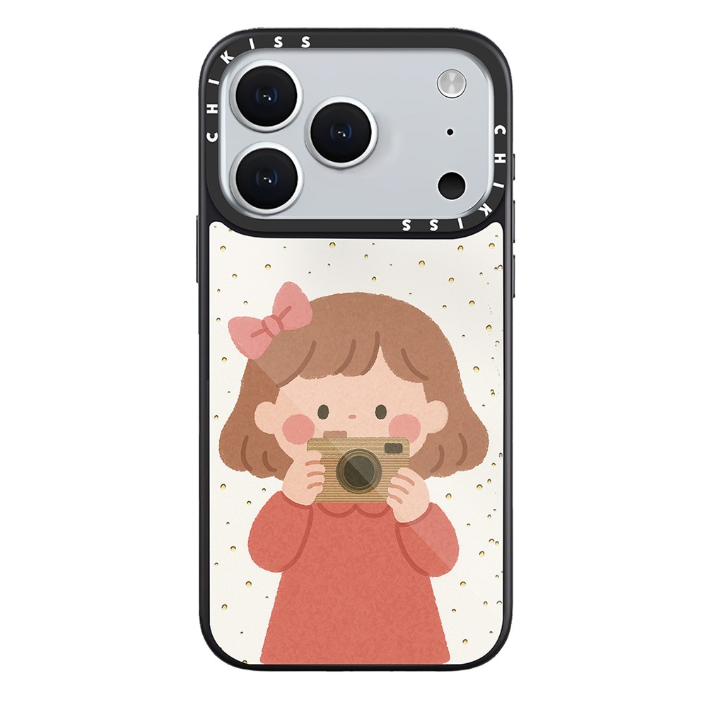 For iPhone 17 Pro Case Compatible with MagSafe Pattern Printing TPU PC High Aluminium-silicon Glass Phone Cover - Style O