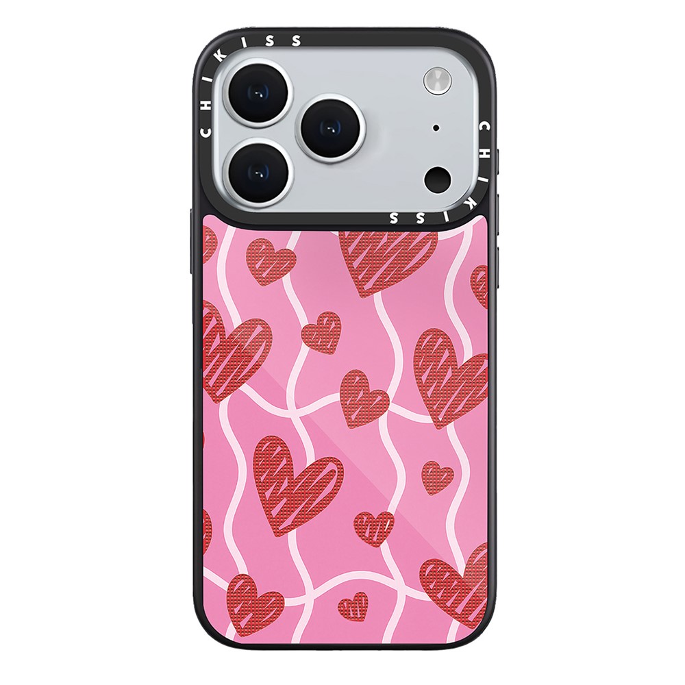 For iPhone 17 Pro Case Compatible with MagSafe Pattern Printing TPU PC High Aluminium-silicon Glass Phone Cover - Style R
