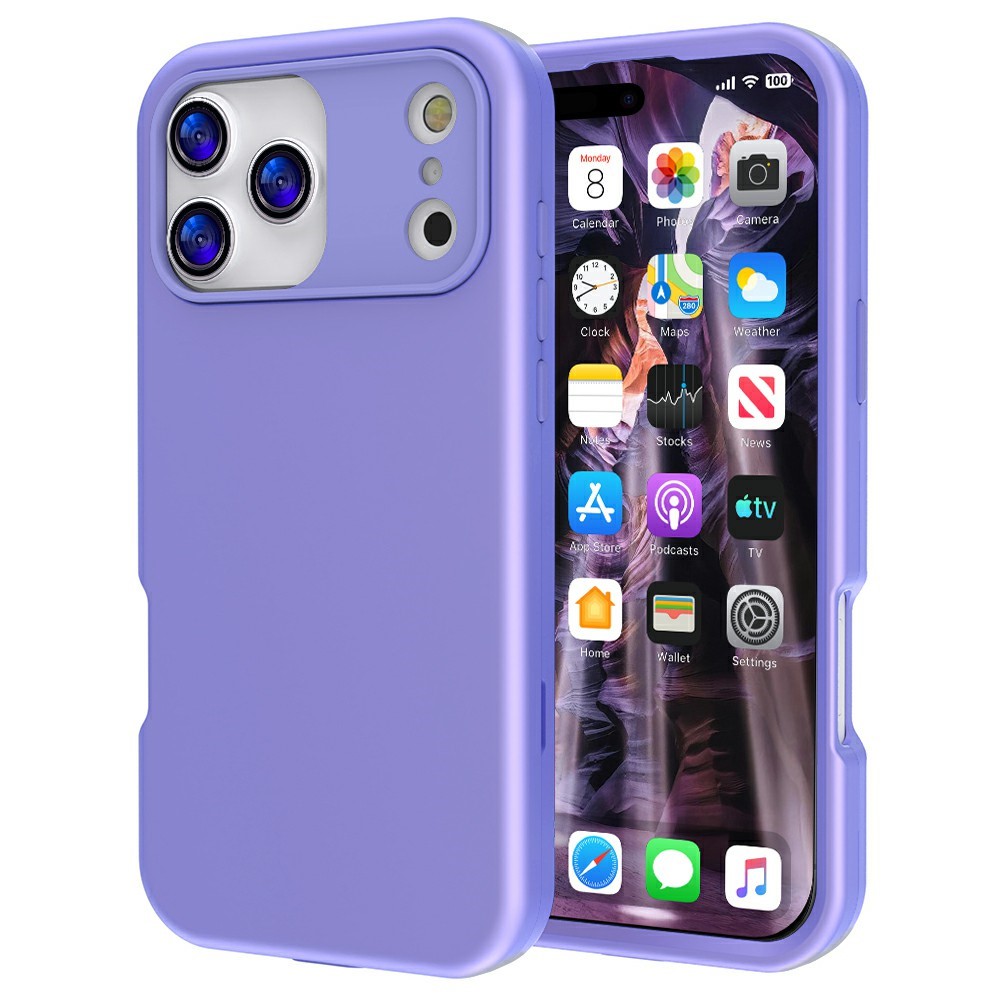 GW03 For iPhone 17 Pro Case TPU + PC Phone Cover Dual Layer Shockproof - Light Purple