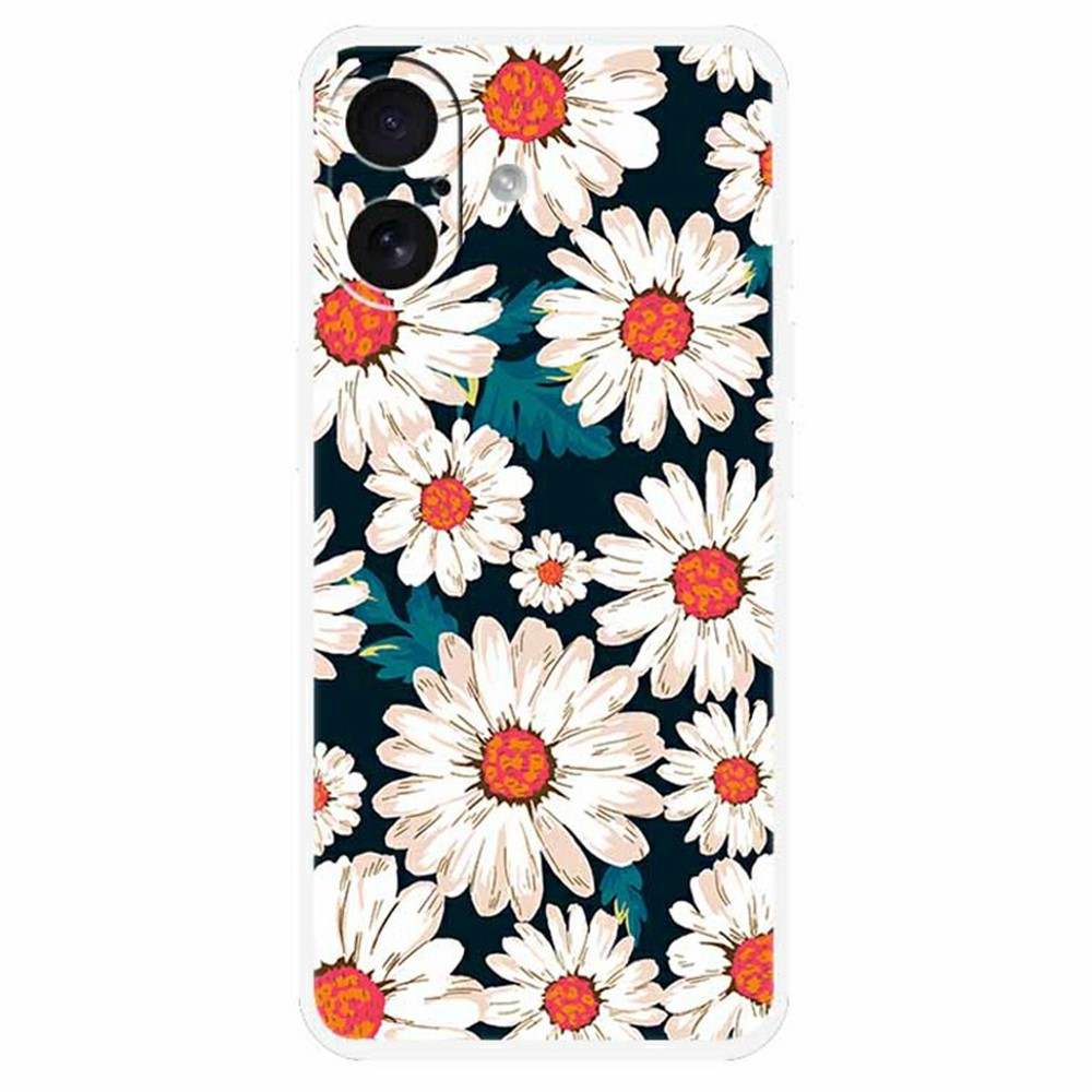for iPhone 17 TPU Case Pattern Printing Anti Fall Phone Back Cover - Daisy