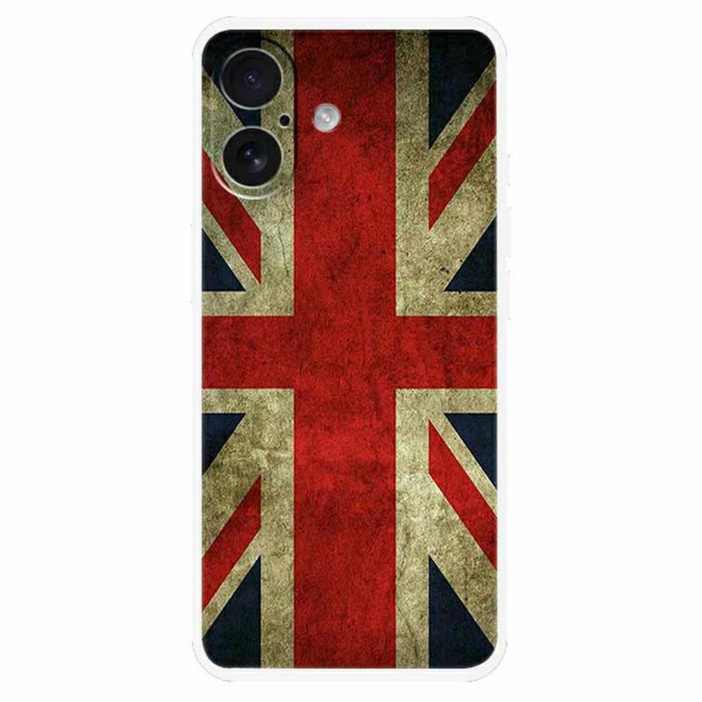 for iPhone 17 TPU Case Pattern Printing Anti Fall Phone Back Cover - UK Flag