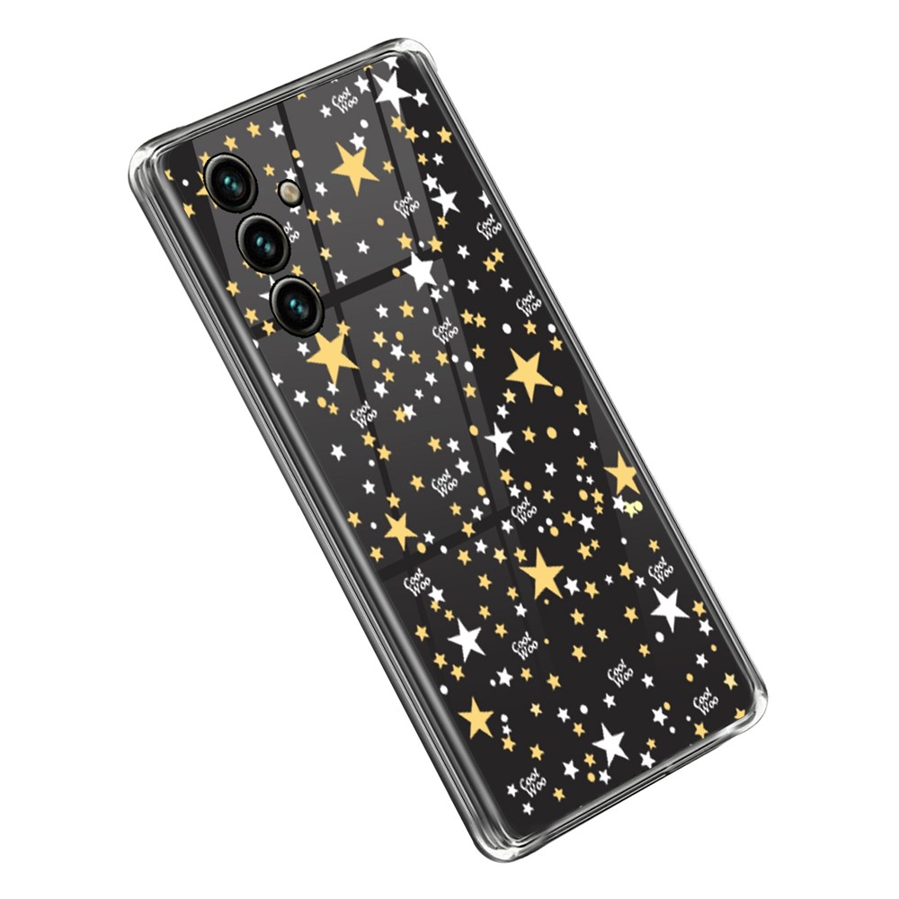 For Samsung Galaxy A14 5G IMD Anti-Yellowing Phone Case Pattern Printing Soft TPU Shockproof Back Cover - Stars-1
