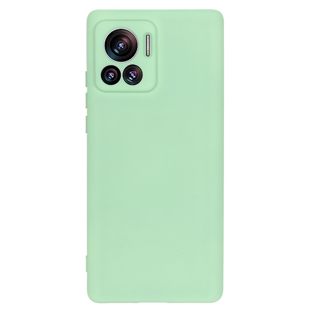 For Motorola Moto X30 Pro 5G / Edge 30 Ultra 5G Liquid Silicone Soft Touch Case Microfiber Lining Camera Protection Phone Cover with Strap - Green-2