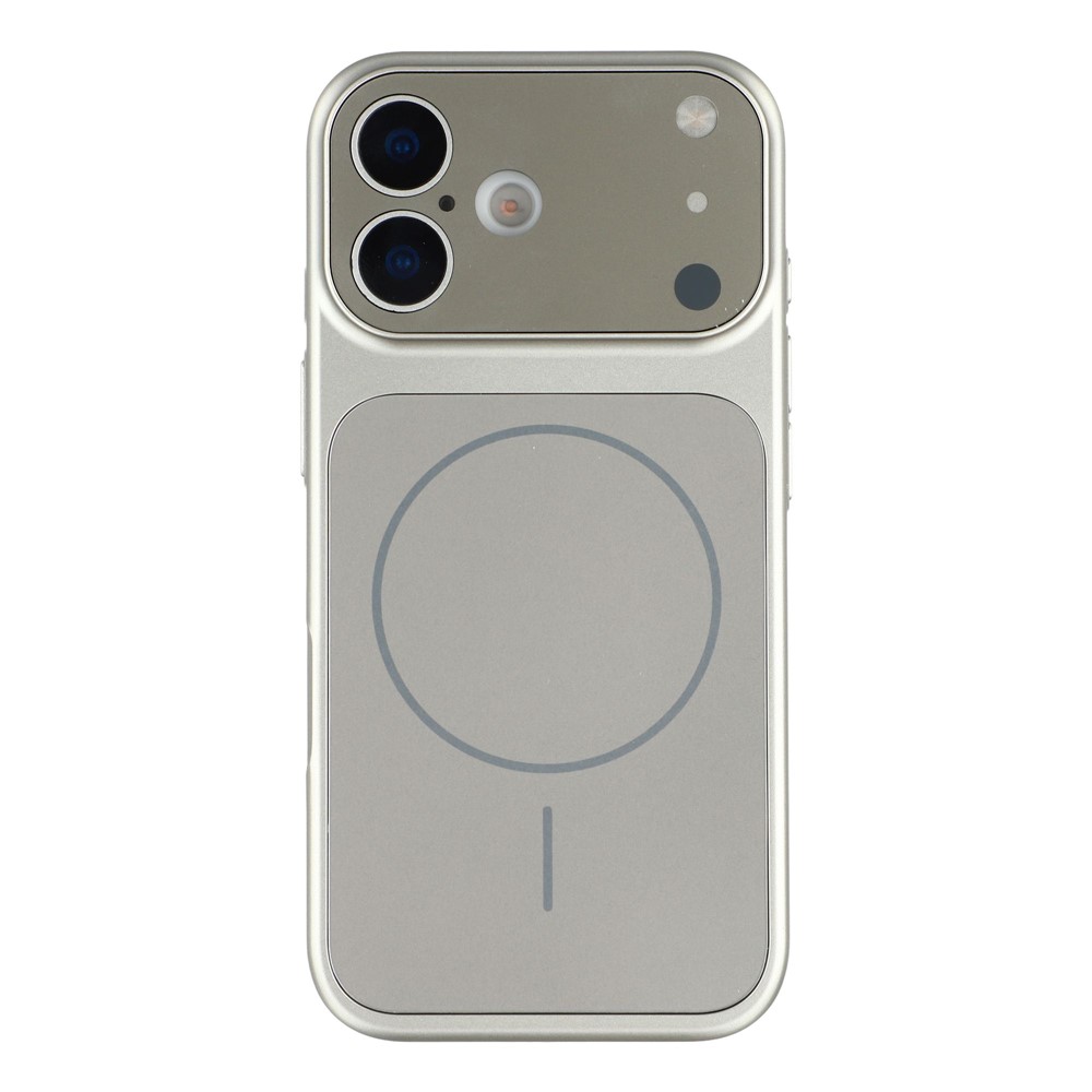 For iPhone 14 Case Compatible with MagSafe AG Matte Glass Shockproof Phone Cover - Titanium Grey