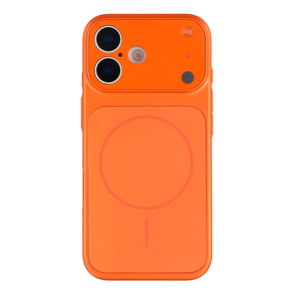 For iPhone 13 Case Compatible with MagSafe AG Matte Glass Shockproof Phone Cover -  Orange