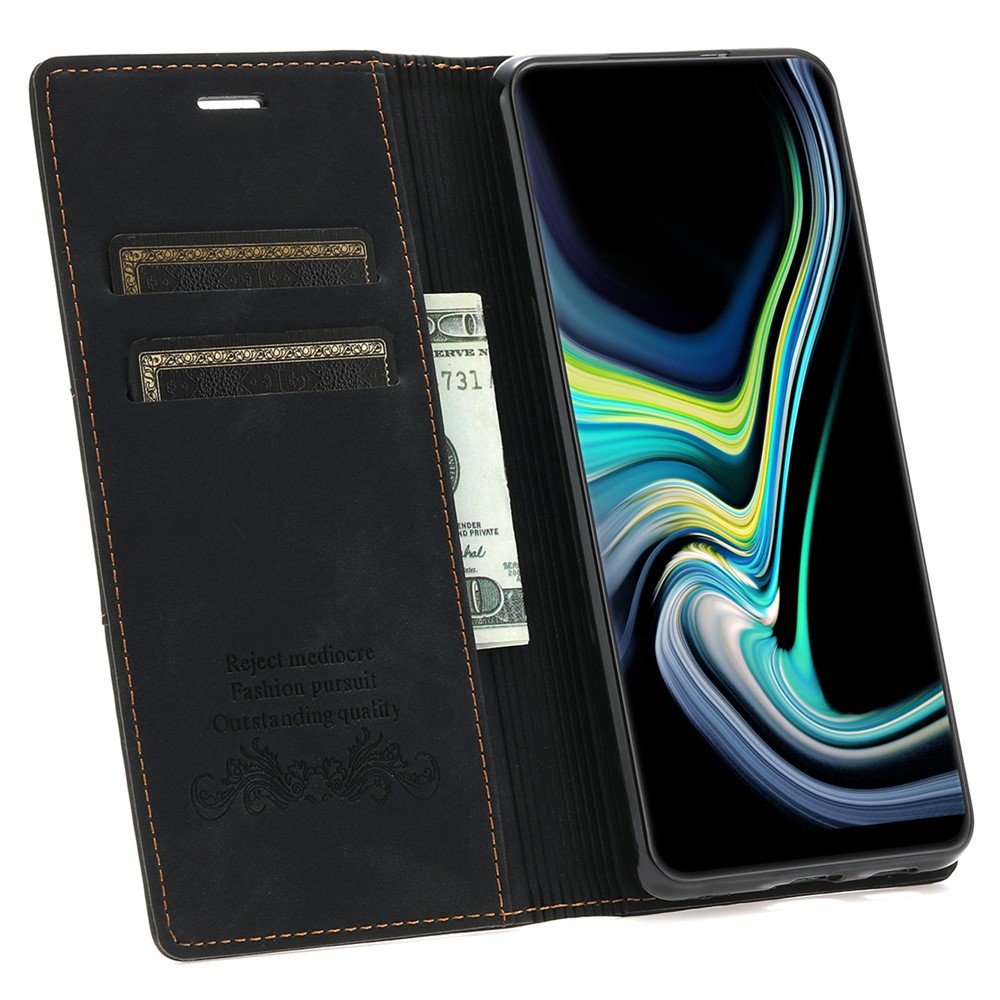 For Xiaomi 13 Pro 5G PU Leather Magnetic Auto-absorbed Phone Case Full Protection Inner TPU Cover with Stand Wallet - Black-2