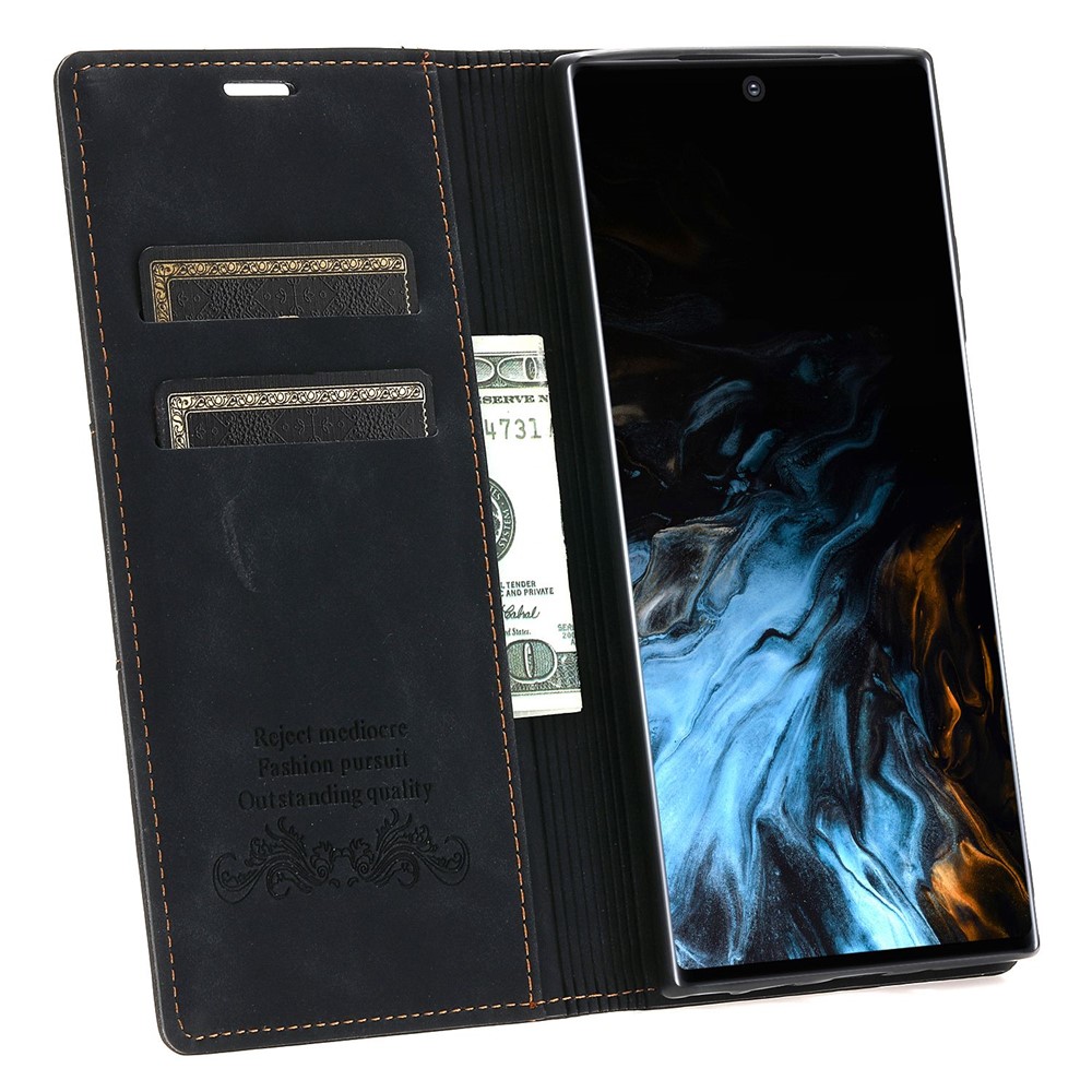 For Google Pixel 7 Pro 5G Stand Wallet Phone Case PU Leather + TPU Magnetic Auto-absorbed Shockproof Cover - Black-2
