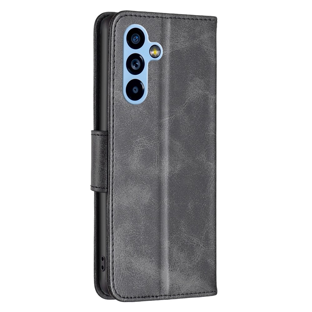 BF Leather Series-4 for Samsung Galaxy A54 5G Wallet Phone Case PU Leather Stand Shockproof Flip Magnetic Protective Cover with Wrist Strap - Black-7