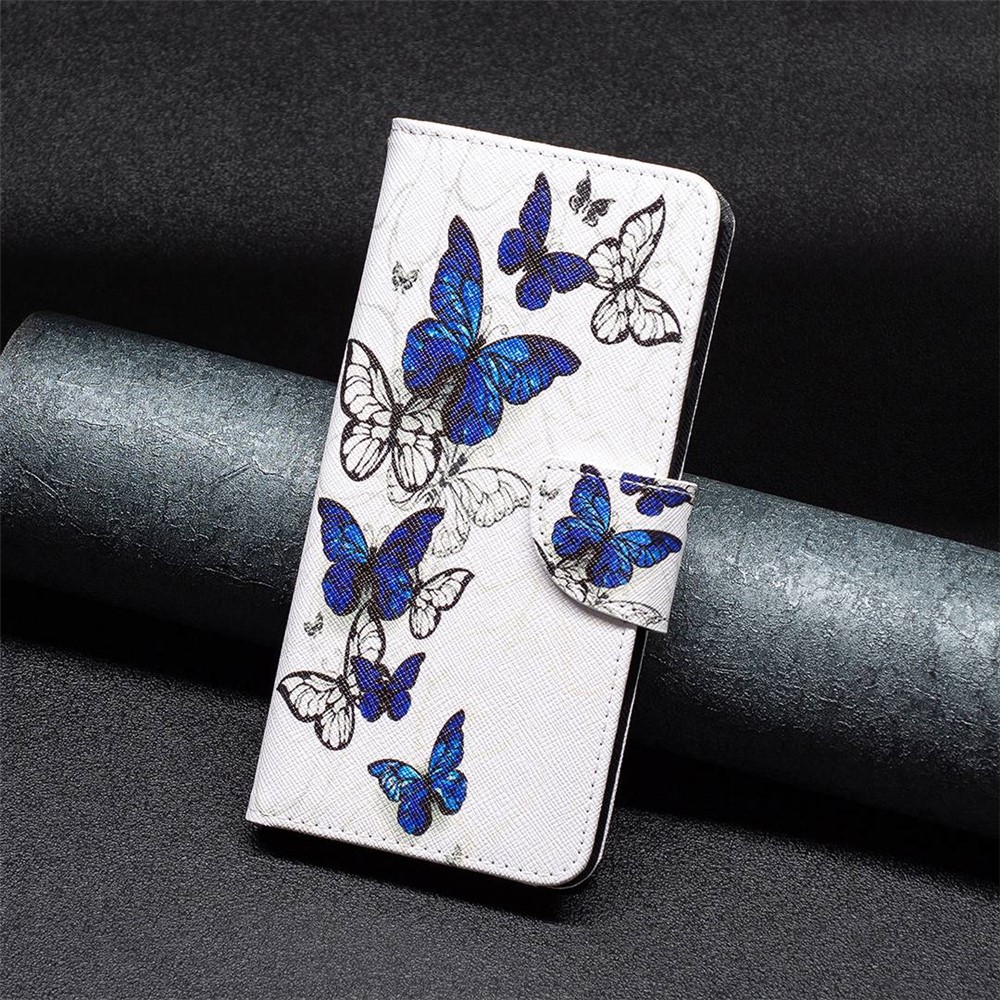 BF Pattern Printing Leather Series-2 for Samsung Galaxy A54 5G Well-protected Magnetic Flip Case PU Leather Stand Feature Wallet Printed Pattern Phone Cover - Butterflies-4