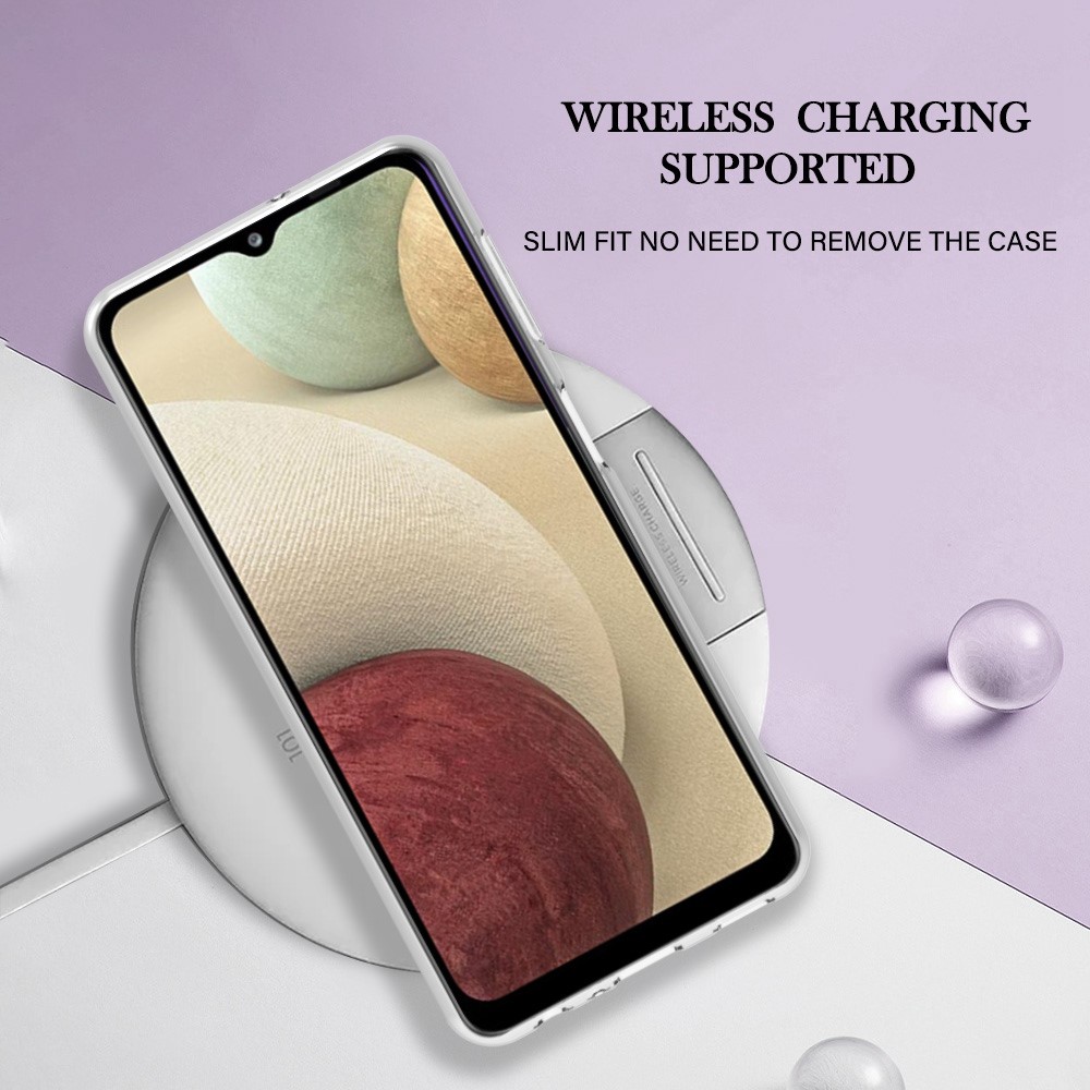 YB IMD Series-16 for Samsung Galaxy A12 Marble Pattern Design Phone Case Style E IMD Electroplating Frame 2.0mm TPU Shock Absorbing Cover - Pink-8