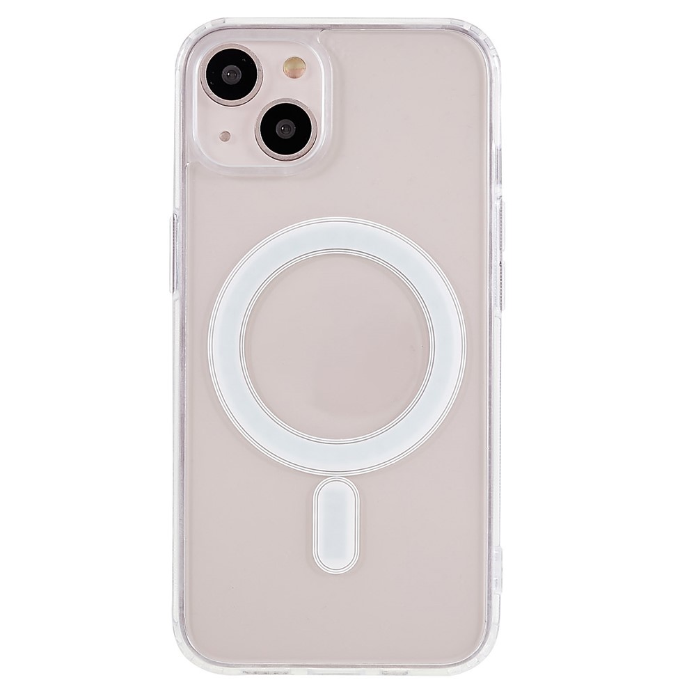 Transparent Case for iPhone 13 mini 5.4 inch, Acrylic Back TPU Frame Shockproof Phone Cover Compatible with MagSafe