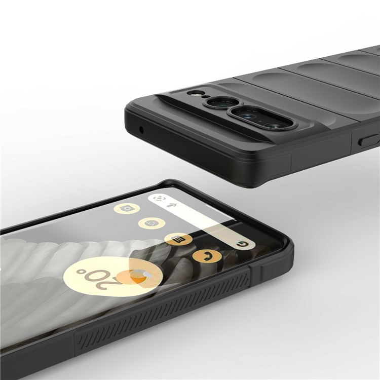 Estuche Telefónico Anti-drop Para Google Pixel 7 Pro 5G Soft TPU TPU Impacto Smartphone Tapel Trasero - Negro-6