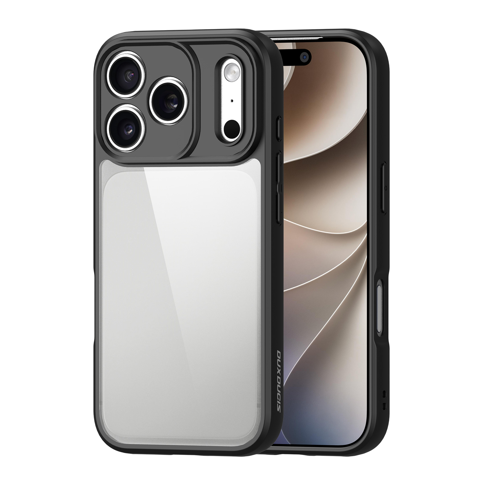 DUX DUCIS for iPhone 17 Pro / iPhone 18 Pro Aimo Series PC + TPU Clear Back Phone Cover (REACH Certification) - Black