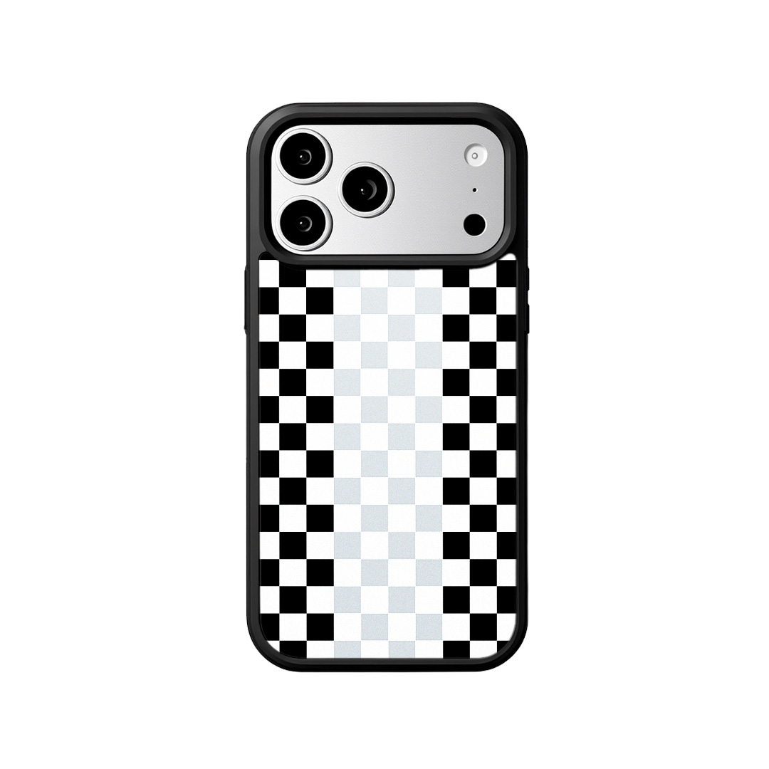 EYCASE for iPhone 17 Pro / iPhone 18 Pro Striped Series Case Compatible with MagSafe TPU + Acrylic Phone Cover - Tri-Color Plaid