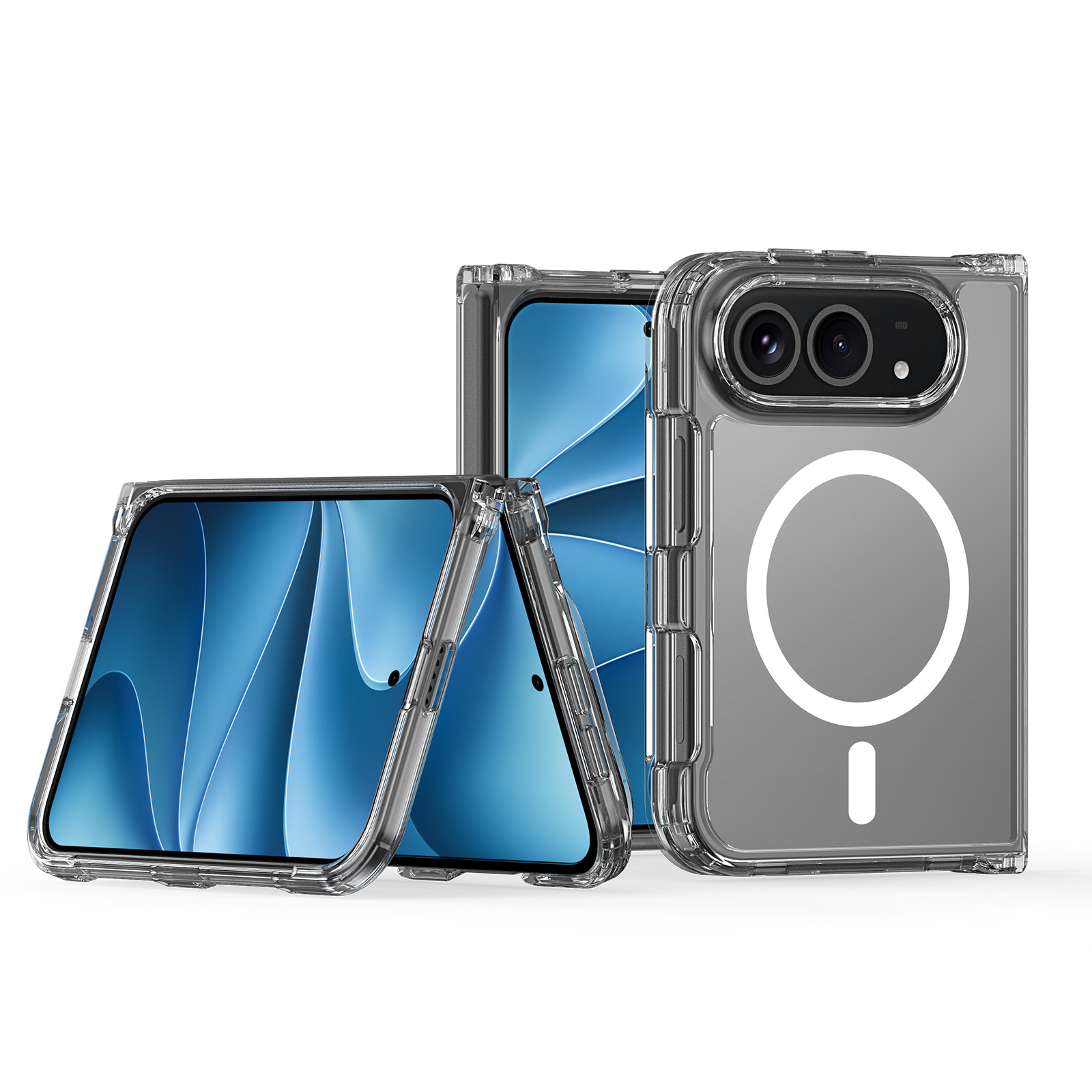 DUX DUCIS for iPhone Duo Clin Series Back Cover PC + TPU Clear Phone Case - Clear