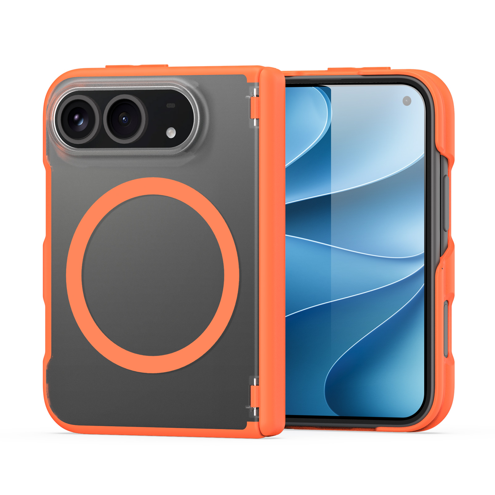 DUX DUCIS for iPhone Duo Magnetic Case  Expn Series PC + TPU Phone Back Cover - Orange