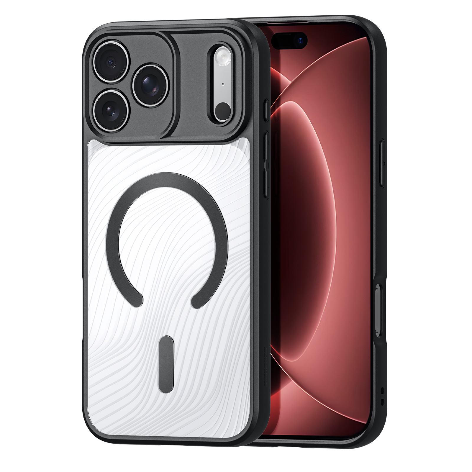 DUX DUCIS for iPhone 18 Pro / 17 Pro Magnetic Case  Aimo Series PC+TPU Slim Cover (REACH Certification) - Black