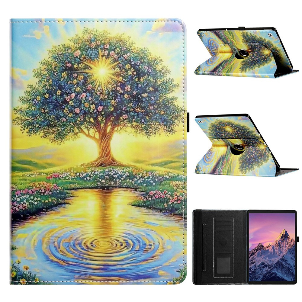 Tablet Case for iPad mini (2019) 7.9 inch / mini 4  / mini 3 / Mini 2 / Mini , Rotation Stand Pattern PU Leather + TPU Cover - Glowing Tree