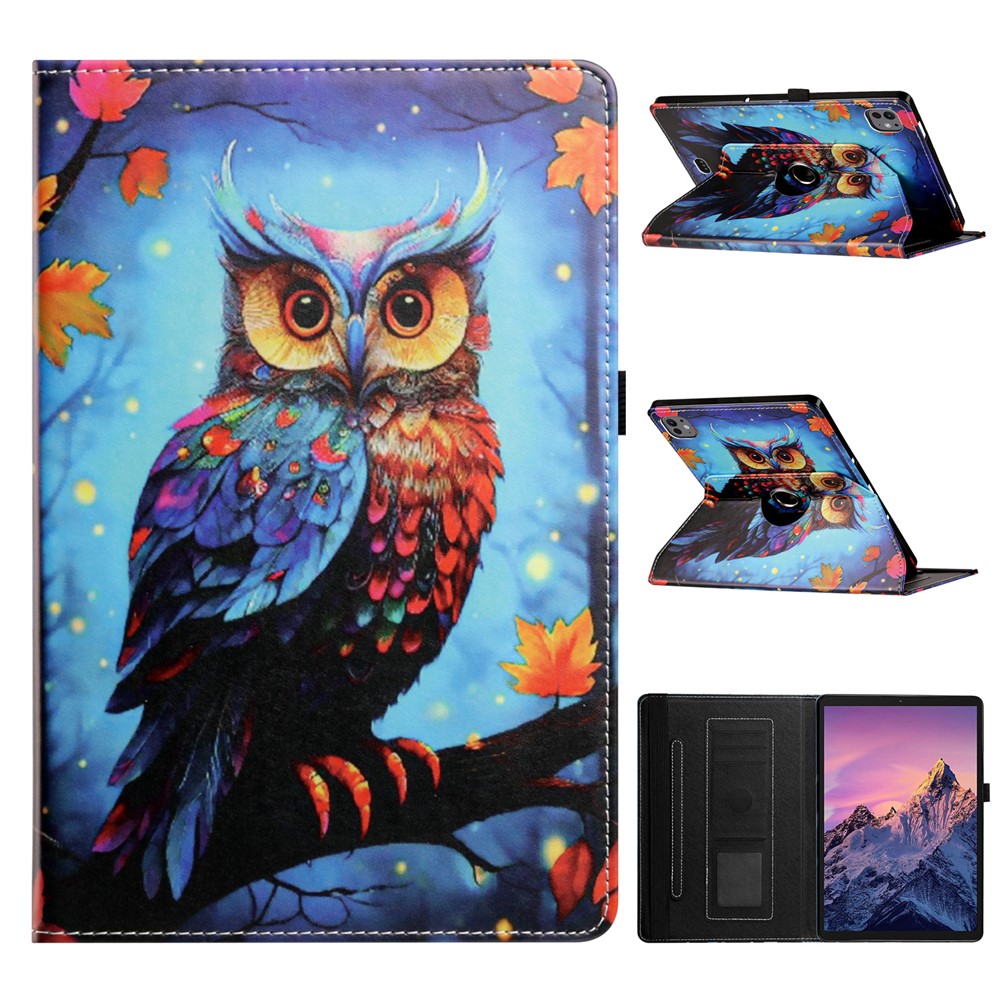 Tablet Case for iPad Air 11 (2026) / (2025) / (2024) / iPad Pro 11 (2025) / (2024) / (2022) / (2021) / (2020) / (2018) / Air (2022) / (2020) , Rotation Stand Pattern PU Leather + TPU Cover - Dazzling Eagle